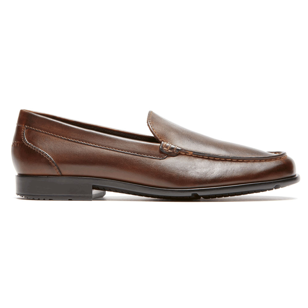 Rockport Mens Classic Venetian - Loafers Dark Brown - YEP837149